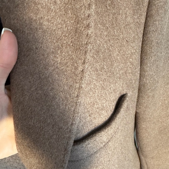 Classic Brown Wool Men's Coat - Picture 9 of 10